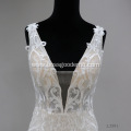 Crystal design gorgeous lace mermaid wedding dress bridal